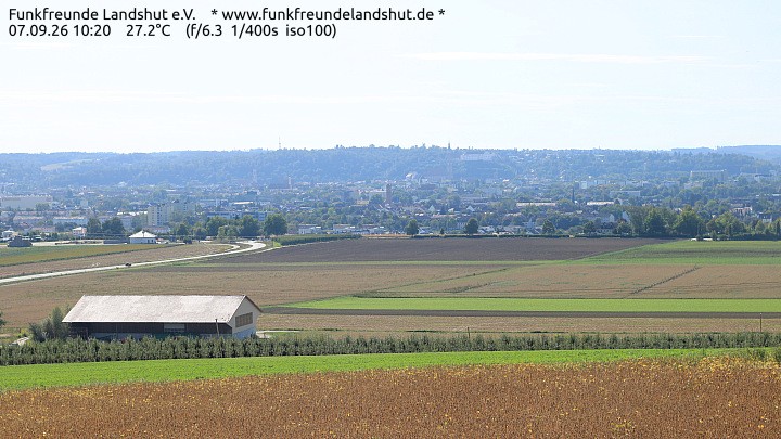 Archiv Foto Webcam Blick auf Landshut in Niederbayern