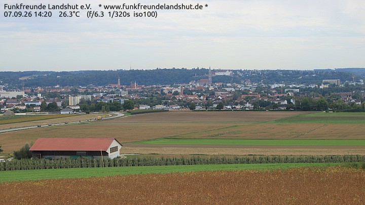 Archiv Foto Webcam Blick auf Landshut in Niederbayern