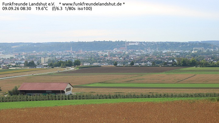 Archiv Foto Webcam Blick auf Landshut in Niederbayern