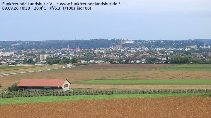 Archiv Foto Webcam Blick auf Landshut in Niederbayern