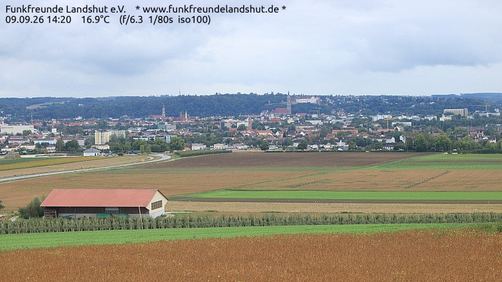 Archiv Foto Webcam Blick auf Landshut in Niederbayern