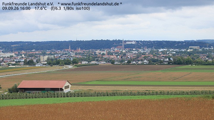 Archiv Foto Webcam Blick auf Landshut in Niederbayern