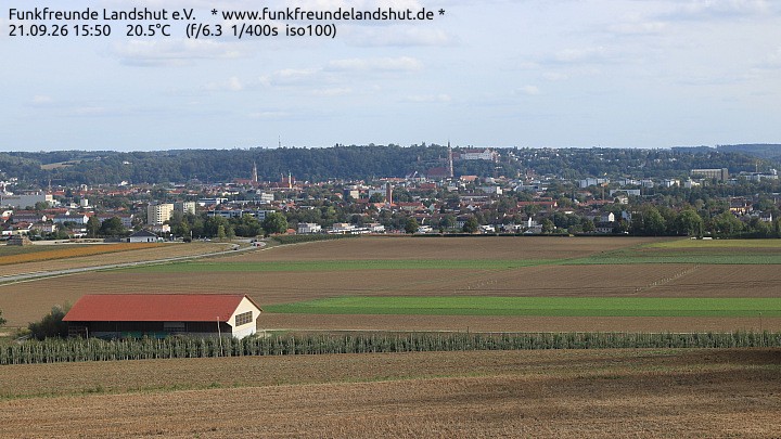 Archiv Foto Webcam Blick auf Landshut in Niederbayern