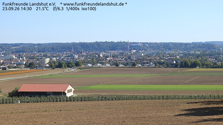 Archiv Foto Webcam Blick auf Landshut in Niederbayern