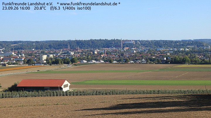 Archiv Foto Webcam Blick auf Landshut in Niederbayern