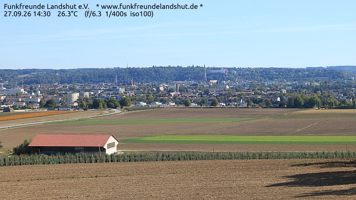 Archiv Foto Webcam Blick auf Landshut in Niederbayern