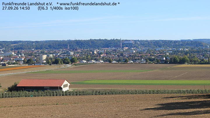 Archiv Foto Webcam Blick auf Landshut in Niederbayern