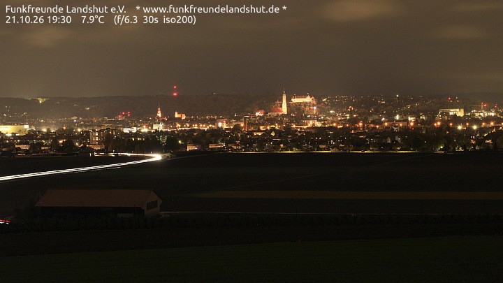 Archiv Foto Webcam Blick auf Landshut in Niederbayern