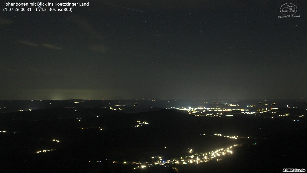 Archiv Foto Webcam Blick Hohenbogen ins Kötztinger Land