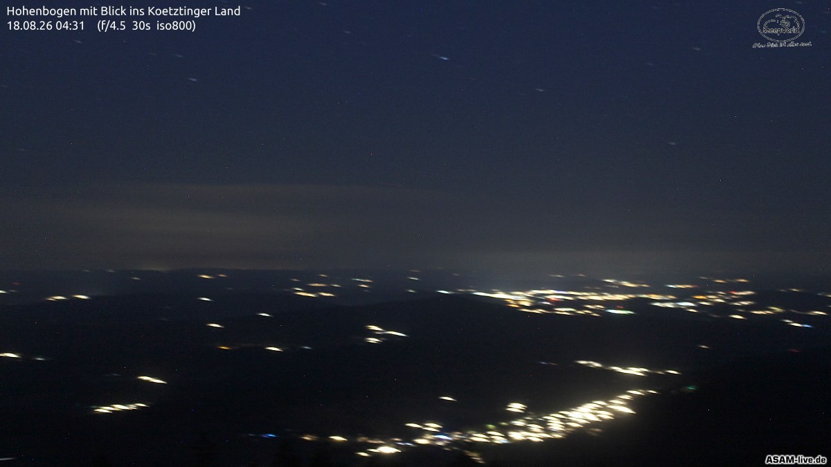 Archiv Foto Webcam Blick Hohenbogen ins Kötztinger Land