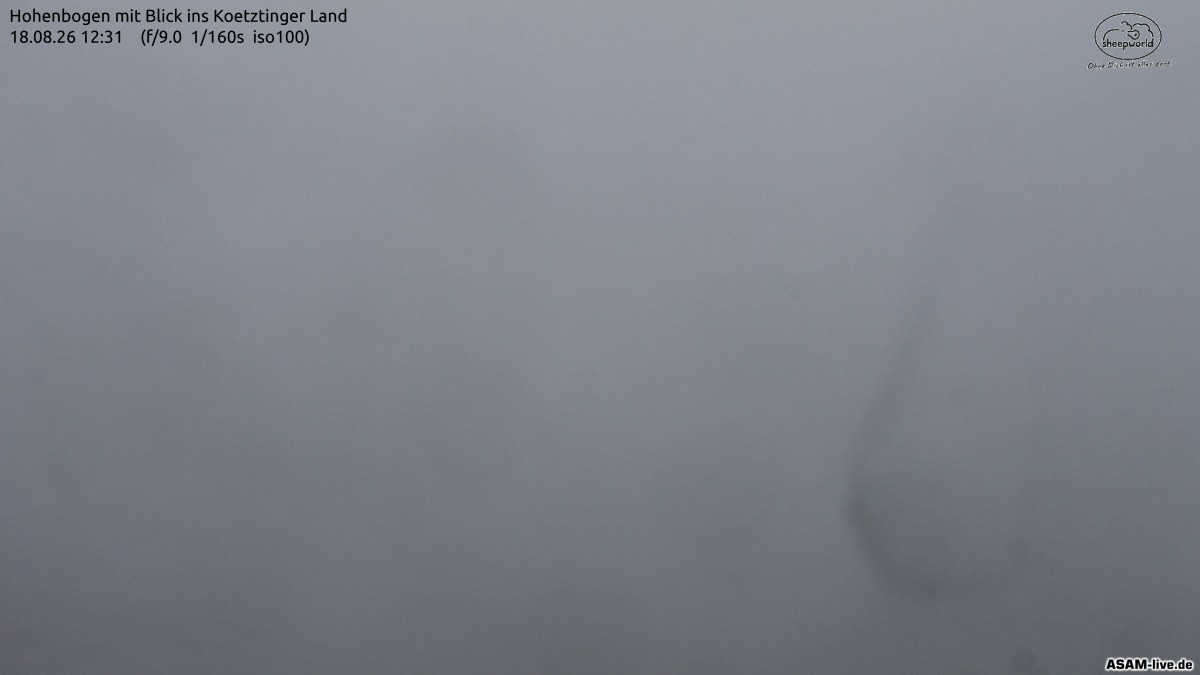 Archiv Foto Webcam Blick Hohenbogen ins Kötztinger Land