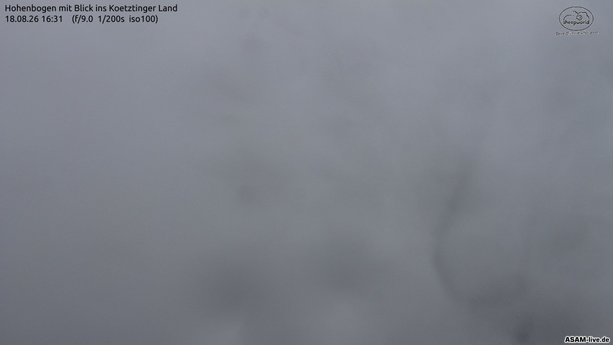 Archiv Foto Webcam Blick Hohenbogen ins Kötztinger Land