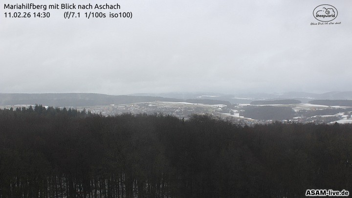 Archiv Foto Webcam Aschach - Mariahilfberg