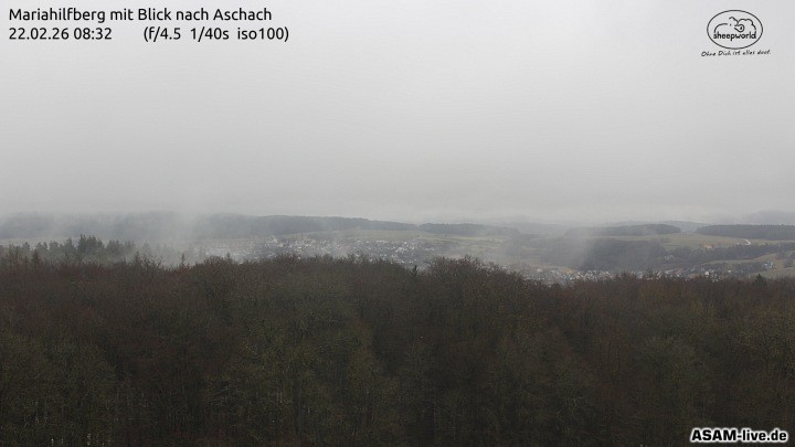Archiv Foto Webcam Aschach - Mariahilfberg