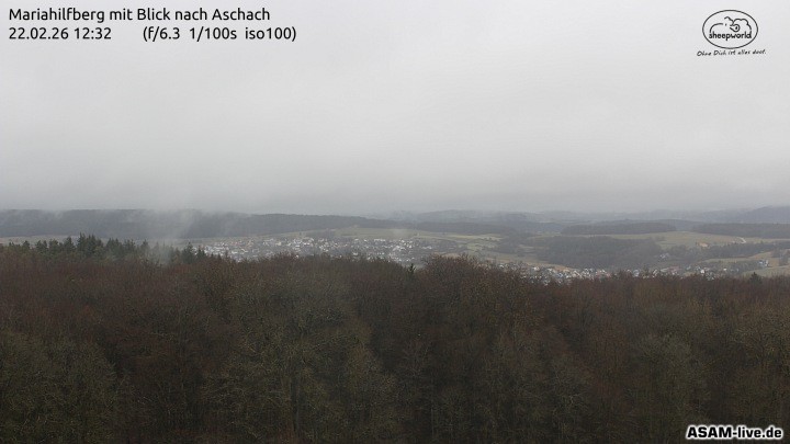 Archiv Foto Webcam Aschach - Mariahilfberg