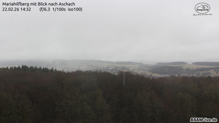 Archiv Foto Webcam Aschach - Mariahilfberg