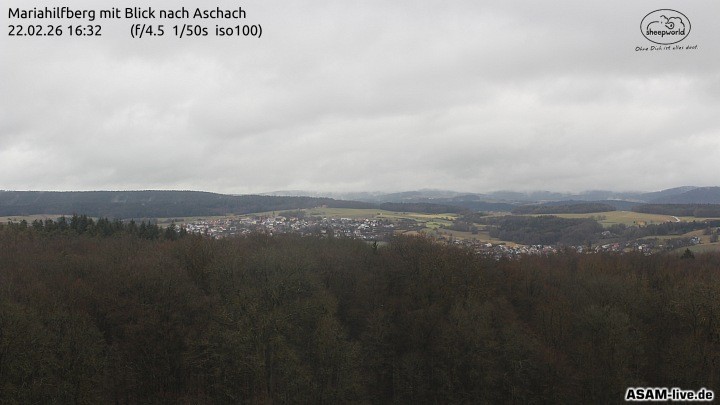 Archiv Foto Webcam Aschach - Mariahilfberg