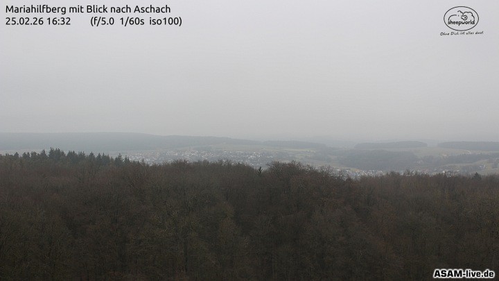 Archiv Foto Webcam Aschach - Mariahilfberg
