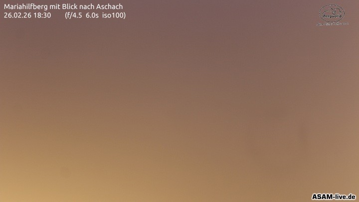 Archived image Webcam Mariahilfberg Mountain Aschach