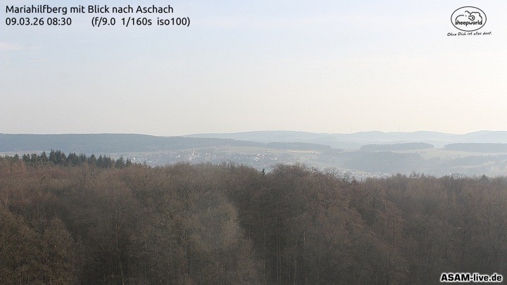 Archiv Foto Webcam Aschach - Mariahilfberg