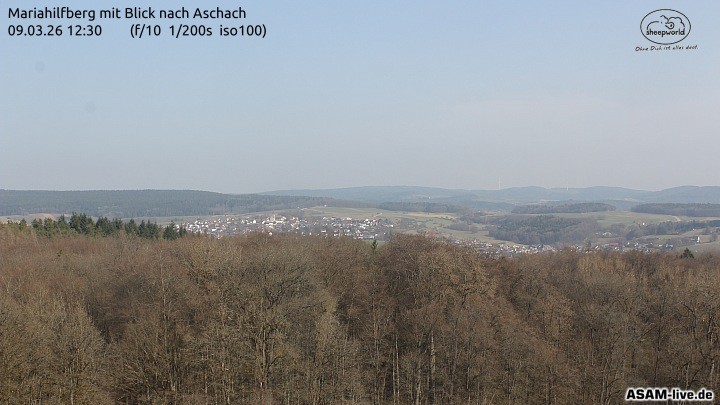 Archiv Foto Webcam Aschach - Mariahilfberg