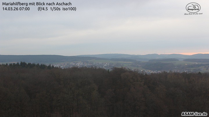 Archiv Foto Webcam Aschach - Mariahilfberg