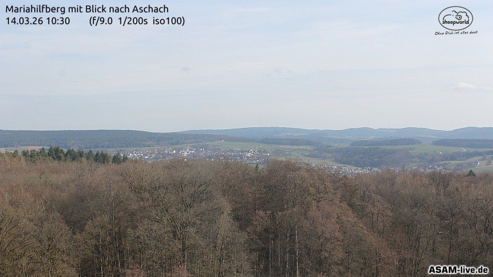 Archiv Foto Webcam Aschach - Mariahilfberg