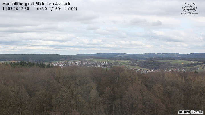 Archiv Foto Webcam Aschach - Mariahilfberg