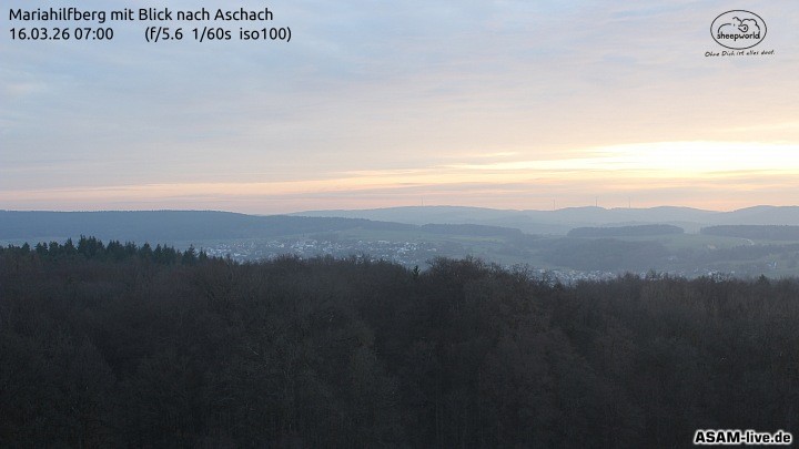 Archiv Foto Webcam Aschach - Mariahilfberg