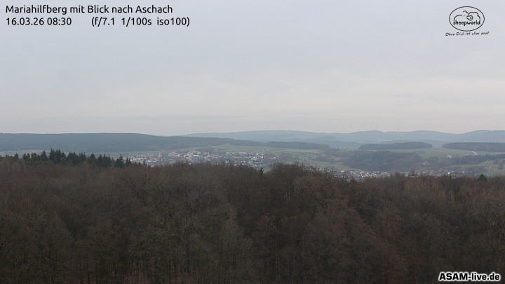 Archiv Foto Webcam Aschach - Mariahilfberg