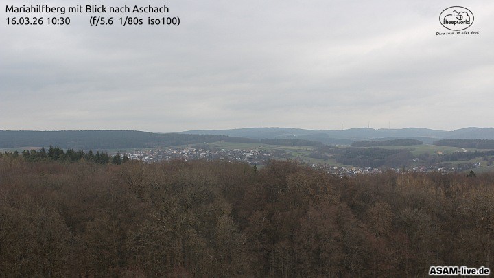 Archiv Foto Webcam Aschach - Mariahilfberg