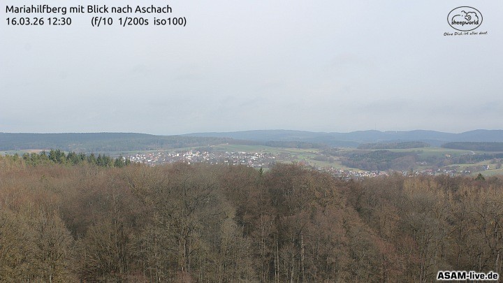 Archiv Foto Webcam Aschach - Mariahilfberg