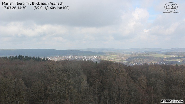 Archiv Foto Webcam Aschach - Mariahilfberg