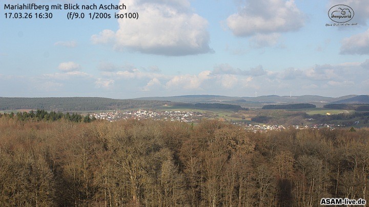 Archiv Foto Webcam Aschach - Mariahilfberg