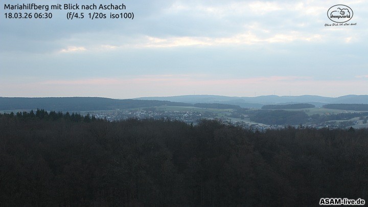 Archiv Foto Webcam Aschach - Mariahilfberg