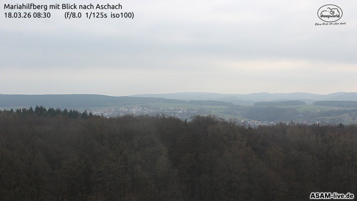 Archiv Foto Webcam Aschach - Mariahilfberg