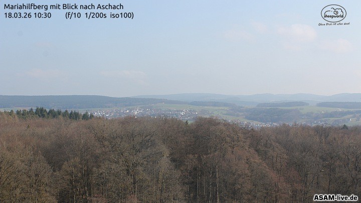 Archiv Foto Webcam Aschach - Mariahilfberg