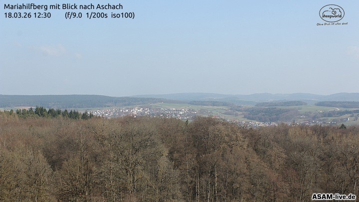 Archived image Webcam Mariahilfberg Mountain Aschach
