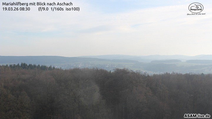 Archiv Foto Webcam Aschach - Mariahilfberg
