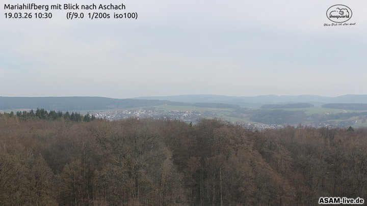 Archiv Foto Webcam Aschach - Mariahilfberg