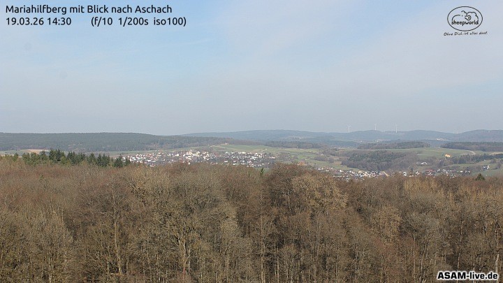 Archiv Foto Webcam Aschach - Mariahilfberg