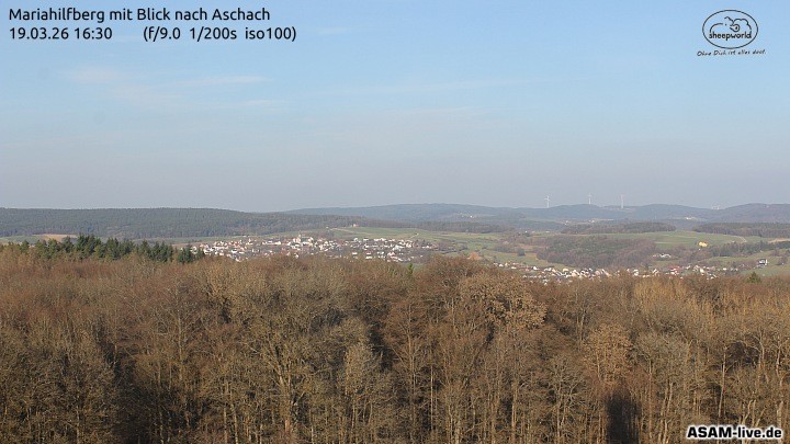 Archiv Foto Webcam Aschach - Mariahilfberg