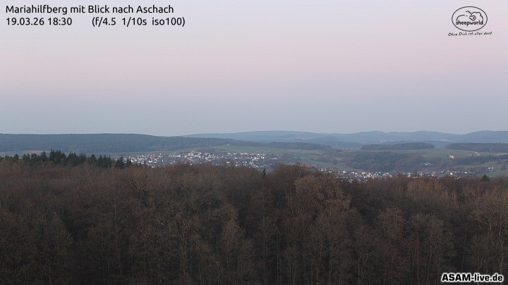 Archiv Foto Webcam Aschach - Mariahilfberg