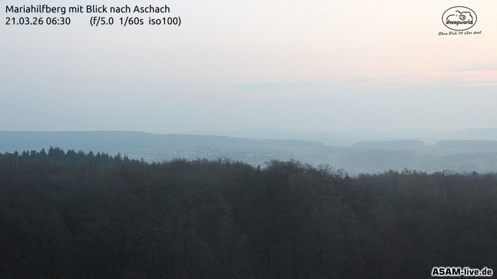 Archiv Foto Webcam Aschach - Mariahilfberg