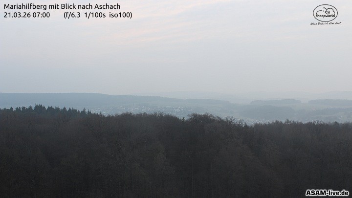Archiv Foto Webcam Aschach - Mariahilfberg