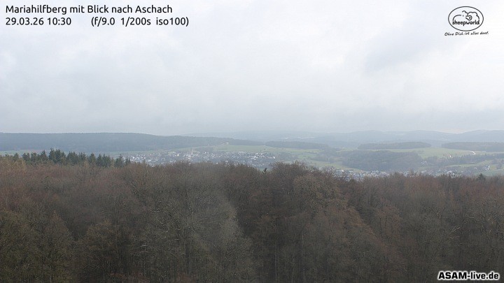 Archiv Foto Webcam Aschach - Mariahilfberg