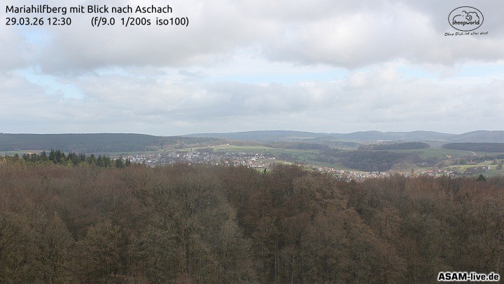 Archiv Foto Webcam Aschach - Mariahilfberg