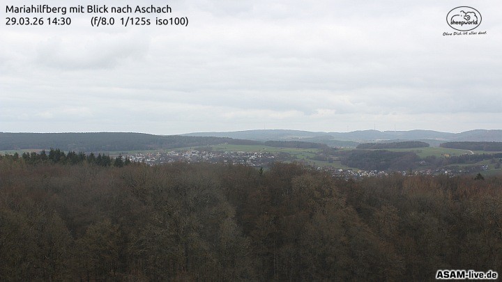 Archiv Foto Webcam Aschach - Mariahilfberg