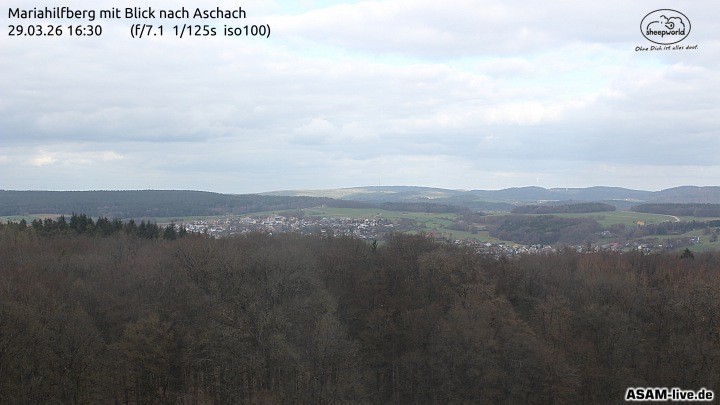 Archiv Foto Webcam Aschach - Mariahilfberg