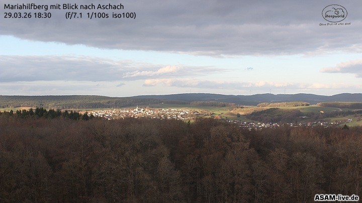 Archiv Foto Webcam Aschach - Mariahilfberg